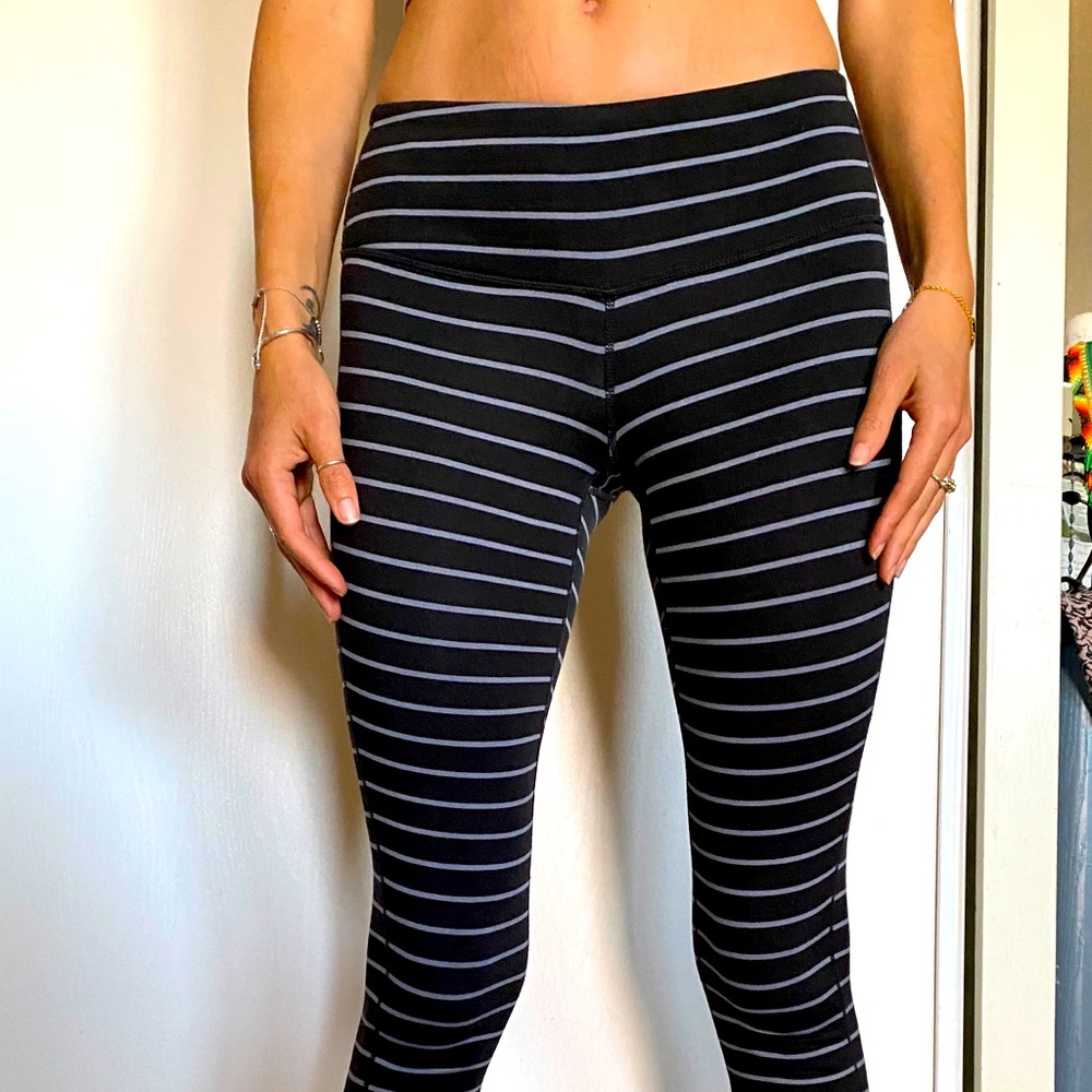 Striped Athleta leggings